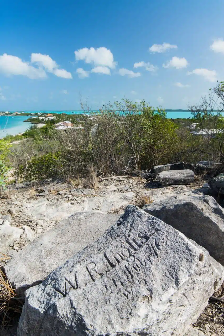 Chalk Sound Pirate Carvings, Turks and Caicos