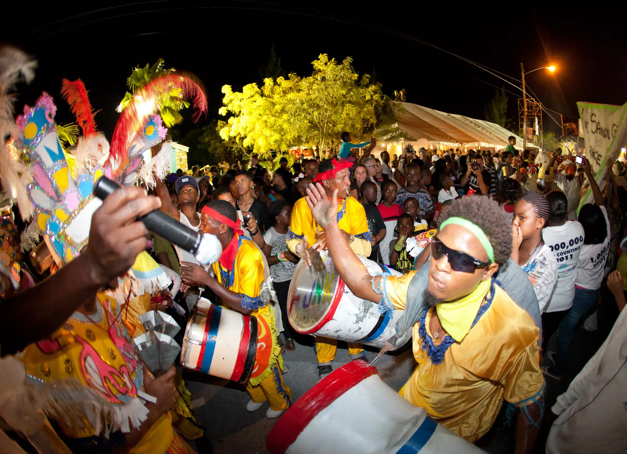 Junkanoo with We Funk Junkanoo at Fish Fry Turks and Caicos
