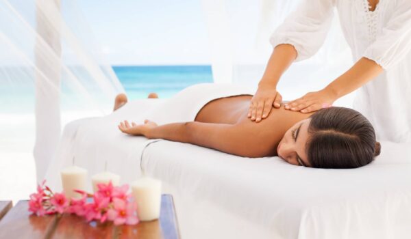 Massage by the beach in Turks and Caicos