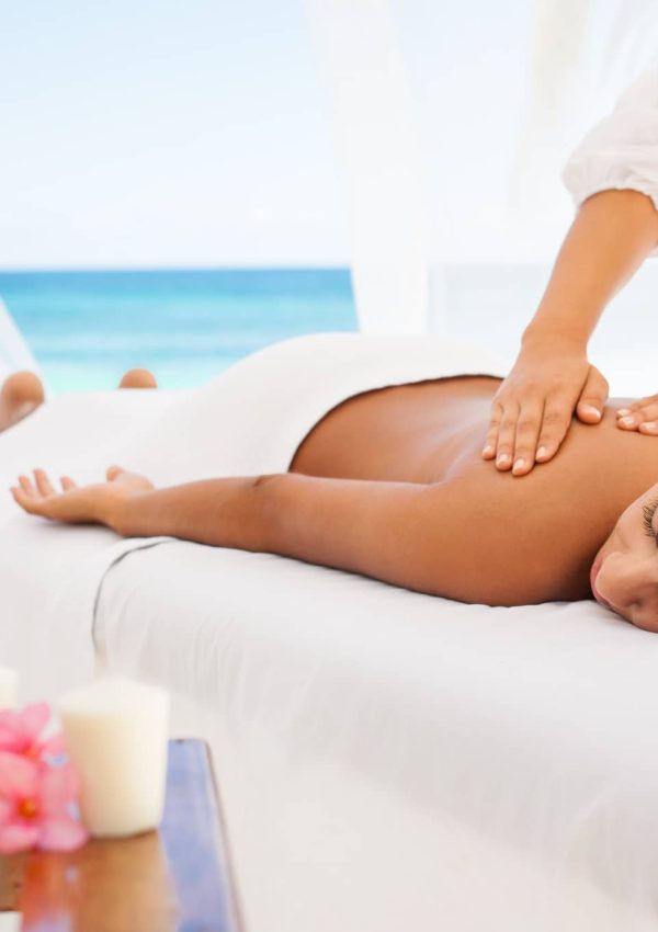 Massage by the beach in Turks and Caicos